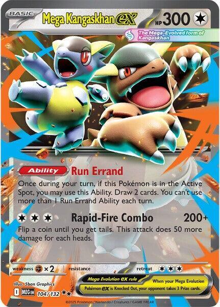 Mega Kangaskhan ex 104/132 (ME01: Mega Evolution)  - Holofoil