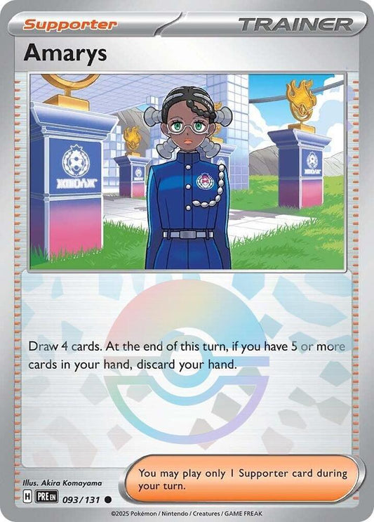 Amarys 093/131 (SV: Prismatic Evolutions)  - Poke Ball Holofoil
