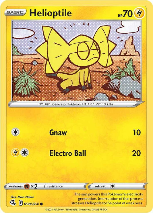 Helioptile 098/264 (SWSH08: Fusion Strike) 