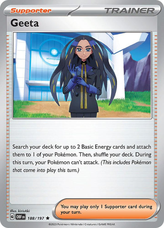 Geeta 188/197 (SV03: Obsidian Flames)  - Holofoil