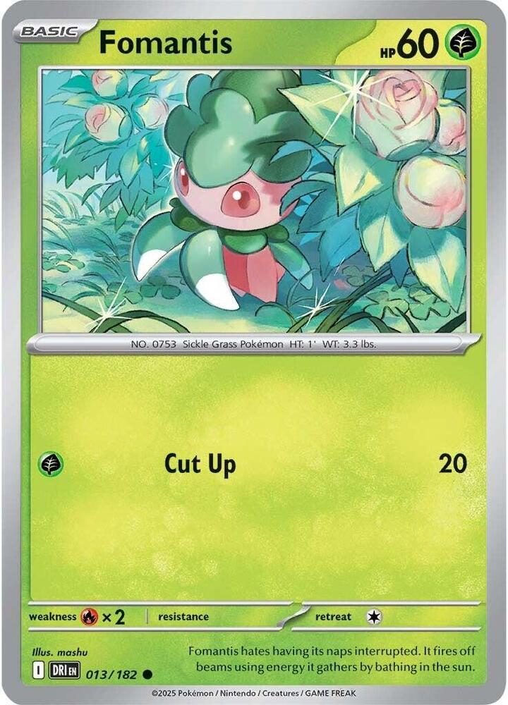 Fomantis 013/182 (SV10: Destined Rivals) 