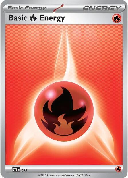 Basic Fire Energy 018 018 (SVE: Scarlet & Violet Energies)  - Reverse Holofoil