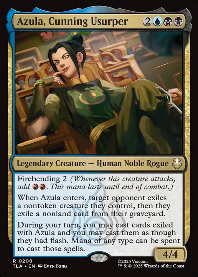 Azula Cunning Usurper 208 (Avatar: The Last Airbender)  - Foil