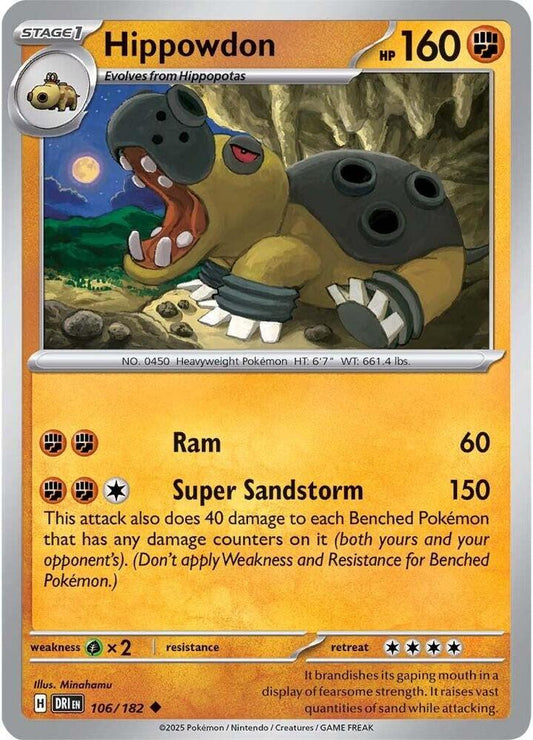 Hippowdon 106/182 (SV10: Destined Rivals) 