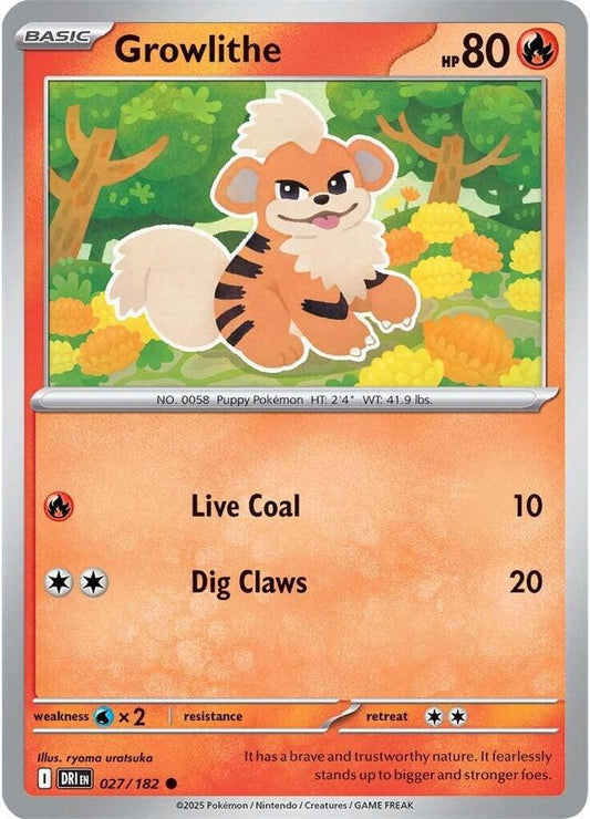 Growlithe 027/182 (SV10: Destined Rivals) 
