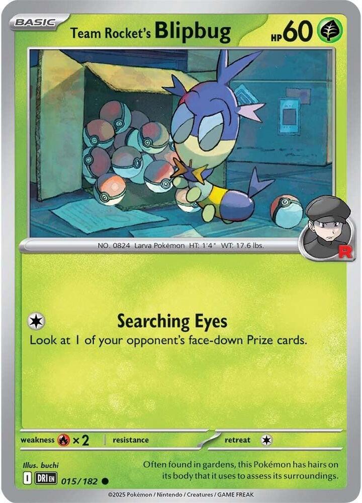 Team Rocket's Blipbug 015/182 (SV10: Destined Rivals) 