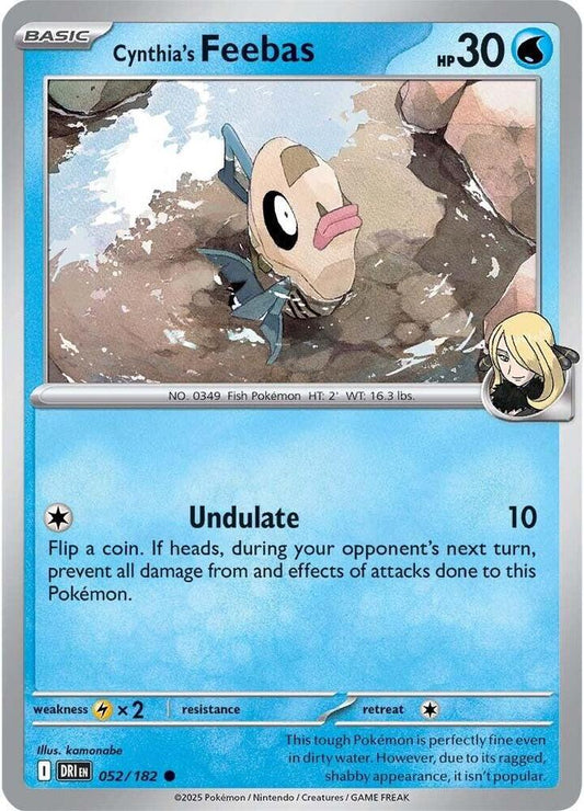 Cynthia's Feebas 052/182 (SV10: Destined Rivals) 