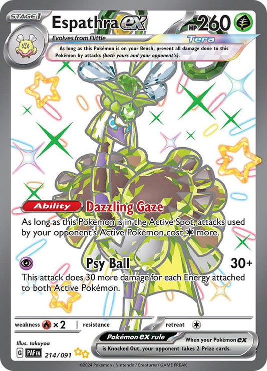 Espathra ex 214 091 214/091 (SV: Paldean Fates)  - Holofoil