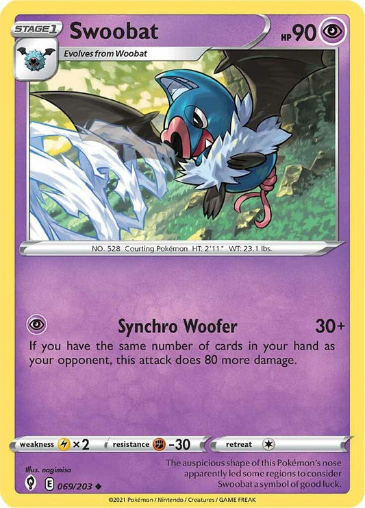 Swoobat 069/203 (SWSH07: Evolving Skies) 