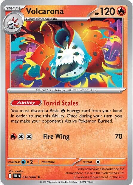 Volcarona 016/086 (SV: Black Bolt)  - Holofoil
