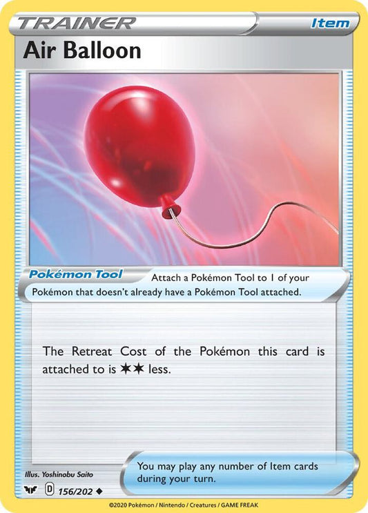 Air Balloon 156/202 (SWSH01: Sword & Shield Base Set) 