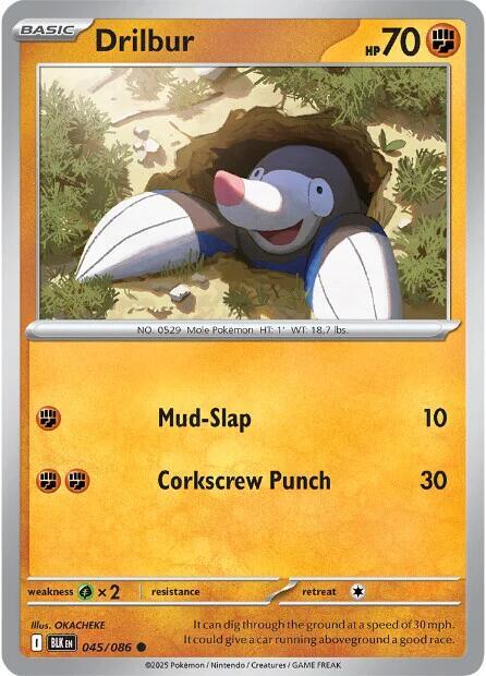 Drilbur 045/086 (SV: Black Bolt) 