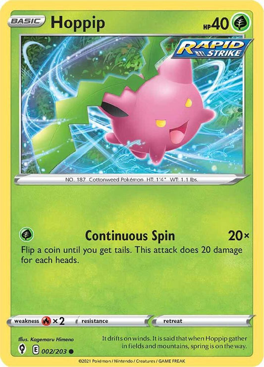 Hoppip 002/203 (SWSH07: Evolving Skies) 