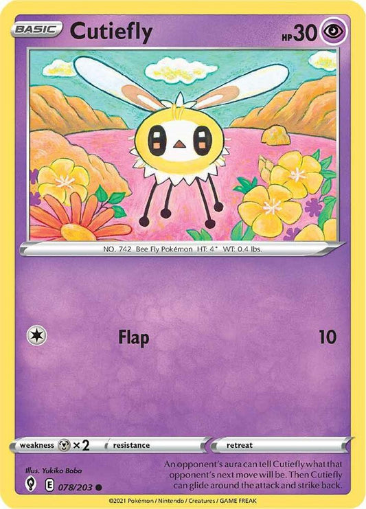 Cutiefly 078/203 (SWSH07: Evolving Skies) 