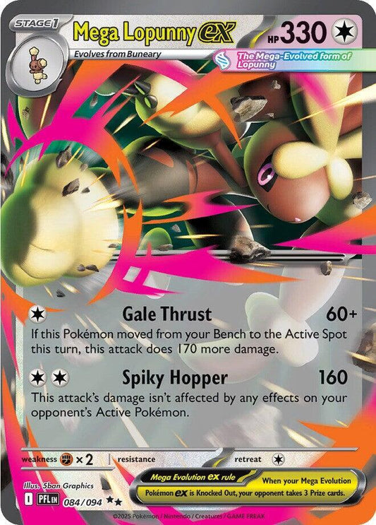 Mega Lopunny ex 084 094 084/094 (ME02: Phantasmal Flames)  - Holofoil