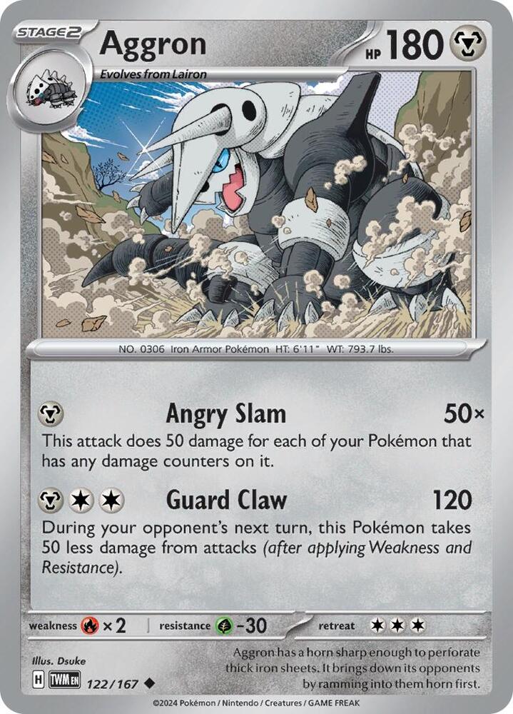 Aggron 122/167 (SV06: Twilight Masquerade) 