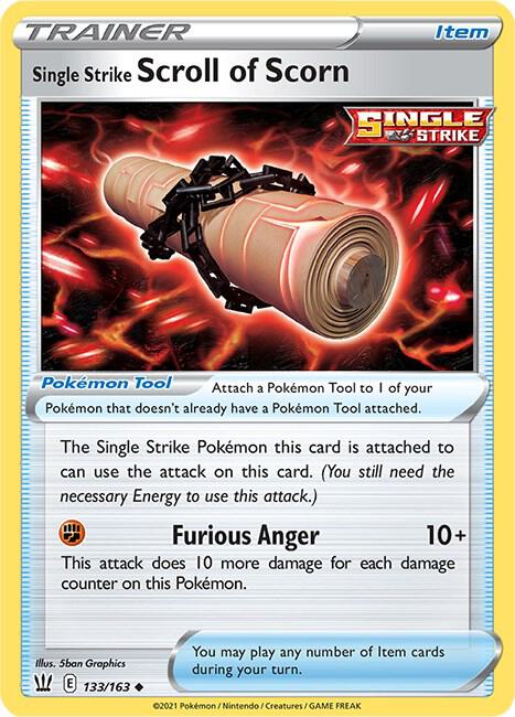 Single Strike Scroll of Scorn 133/163 (SWSH05: Battle Styles) 