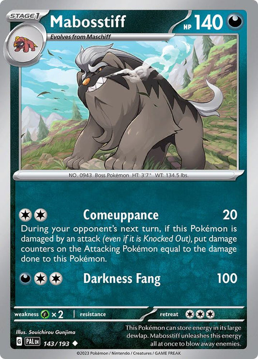 Mabosstiff 143/193 (SV02: Paldea Evolved) 