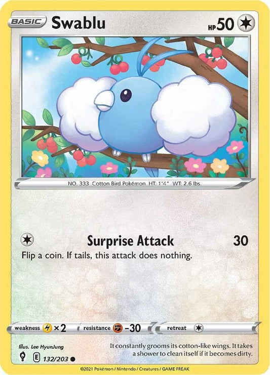Swablu 132/203 (SWSH07: Evolving Skies) 