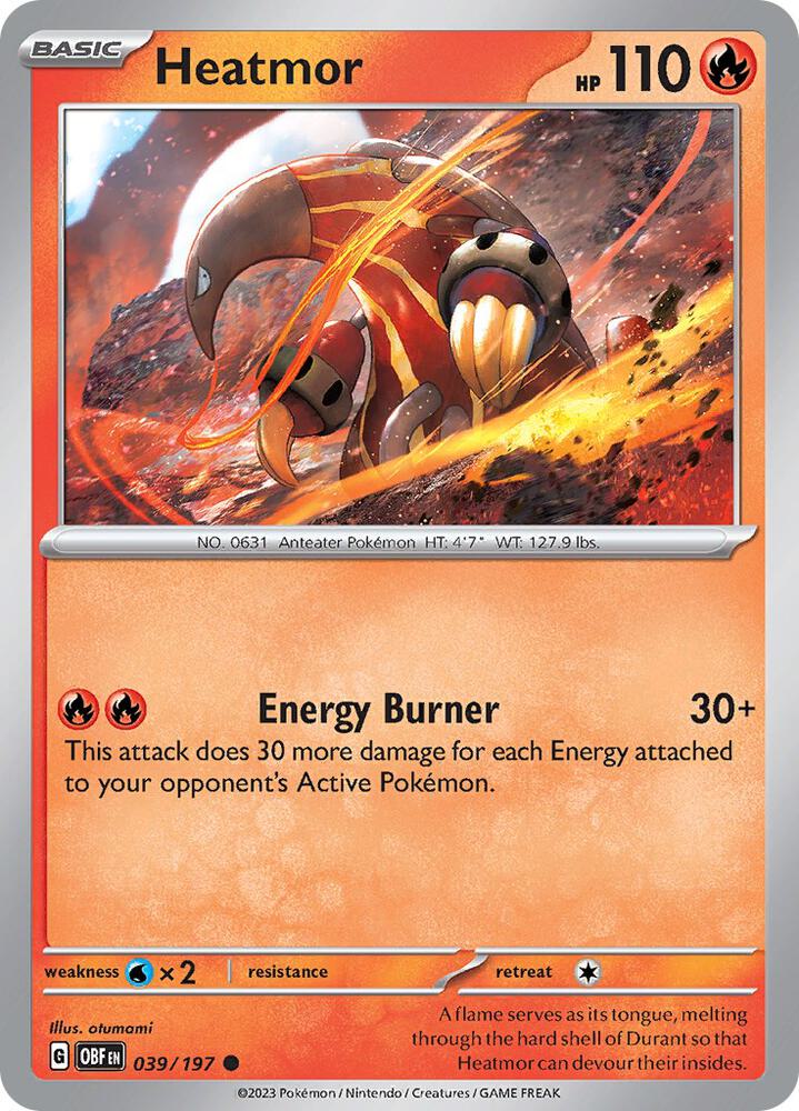 Heatmor 039/197 (SV03: Obsidian Flames) 