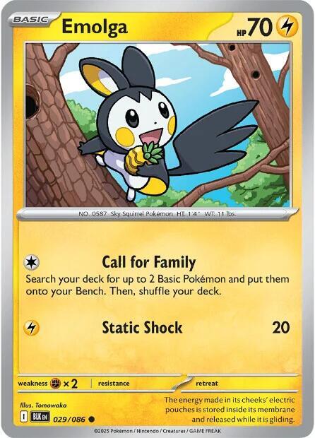 Emolga 029/086 (SV: Black Bolt) 