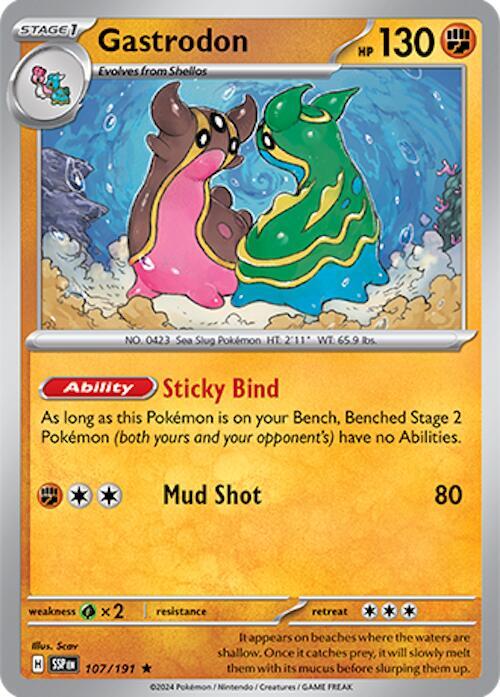 Gastrodon 107/191 (SV08: Surging Sparks)  - Holofoil