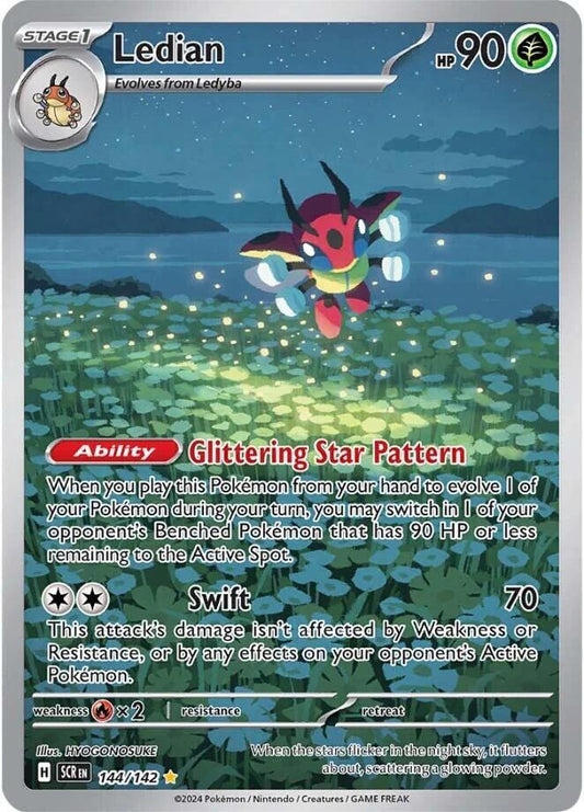 Ledian 144/142 (SV07: Stellar Crown)  - Holofoil