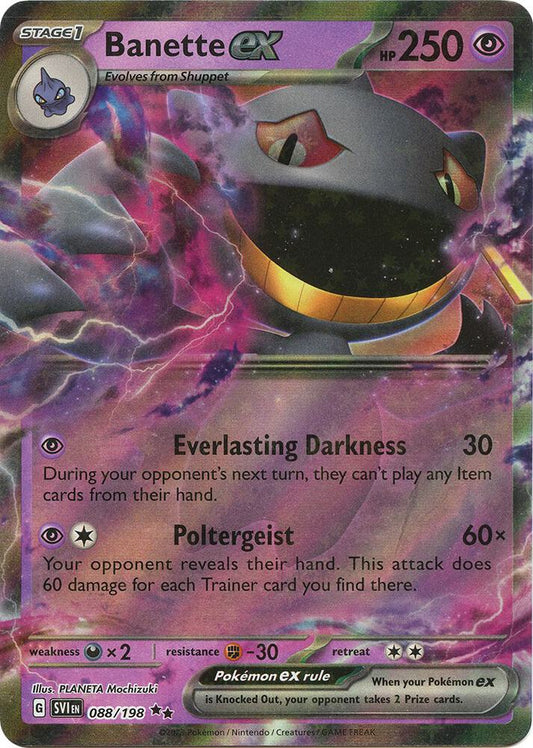 Banette ex 088/198 (SV01: Scarlet & Violet Base Set)  - Holofoil