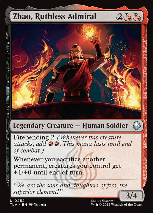Zhao, Ruthless Admiral 252/286 (Avatar: The Last Airbender) 