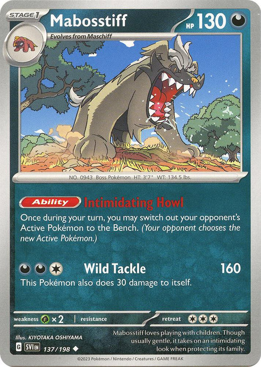 Mabosstiff 137/198 (SV01: Scarlet & Violet Base Set) 