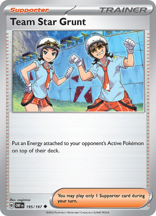 Team Star Grunt 195/197 (SV03: Obsidian Flames) 
