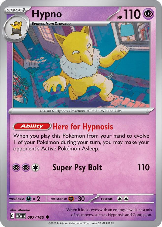 Hypno 097/165 (SV: Scarlet & Violet 151) 