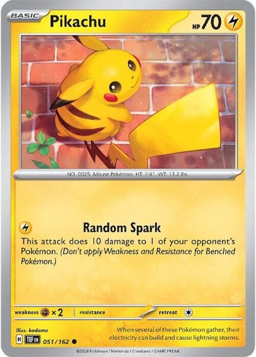Pikachu 051/162 (SV05: Temporal Forces) 