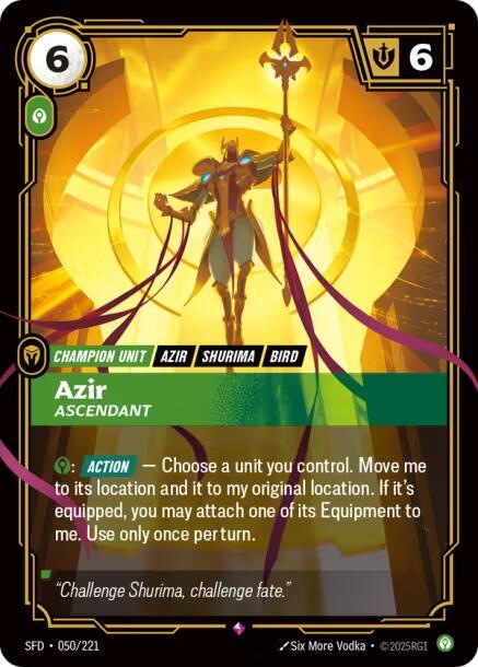 Azir - Ascendant 50/221 (Spiritforged)  - Foil
