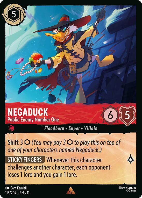 Negaduck, Public Enemy Number One 116/204 (Winterspell)  - Cold Foil