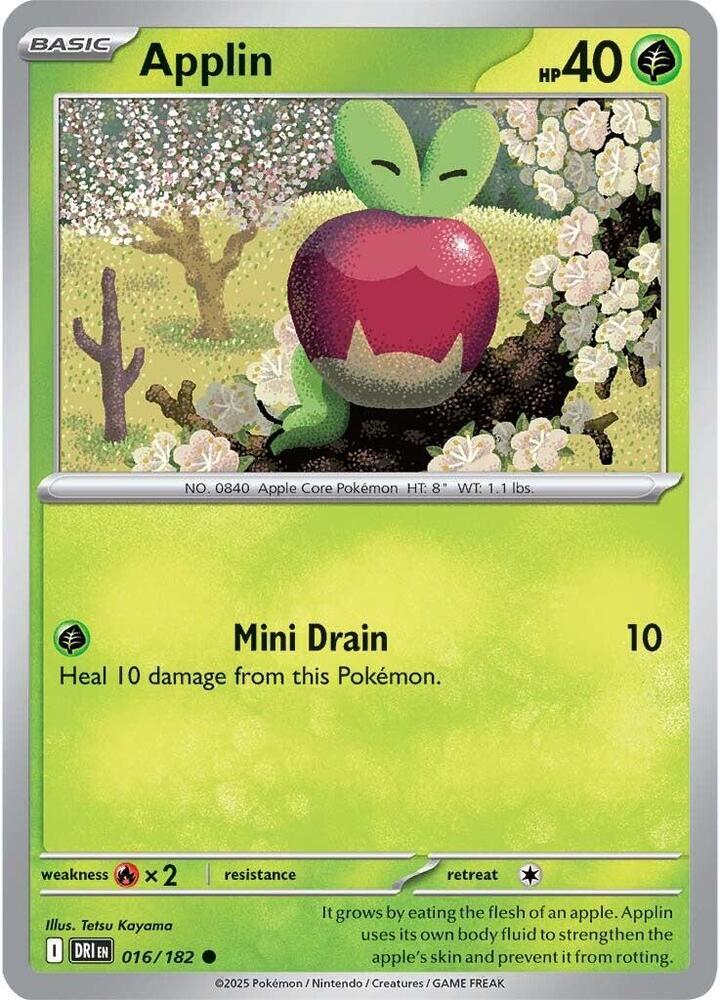 Applin 016/182 (SV10: Destined Rivals) 