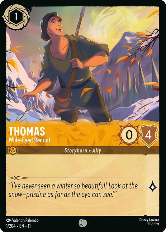 Thomas Wide Eyed Recruit 1/204 (Winterspell)  - Cold Foil