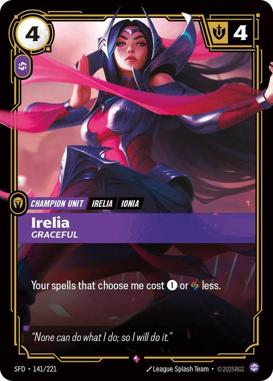 Irelia - Graceful 141/221 (Spiritforged)  - Foil