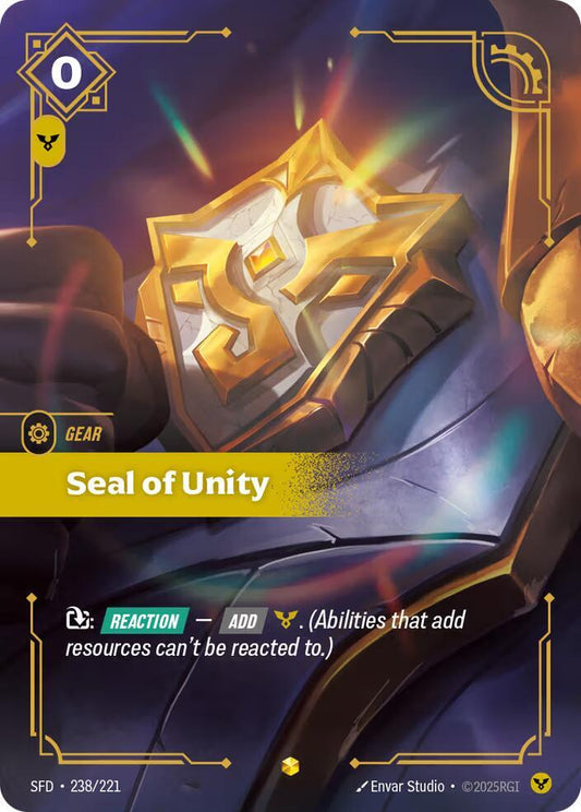 Seal of Unity 238/221 (Spiritforged)  - Foil