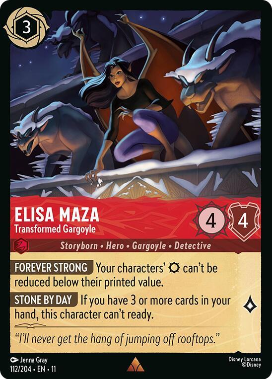 Elisa Maza Transformed Gargoyle 112/204 (Winterspell) 