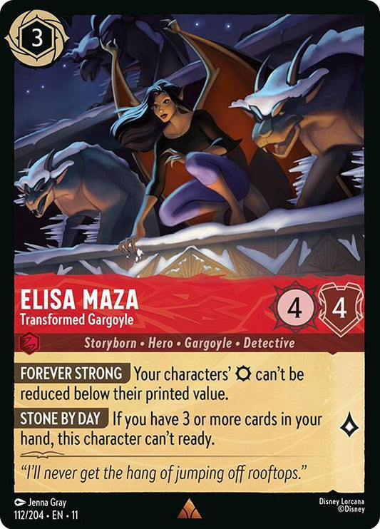 Elisa Maza Transformed Gargoyle 112/204 (Winterspell) 