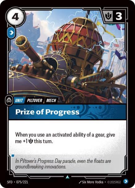 Prize of Progress 75/221 (Spiritforged) 