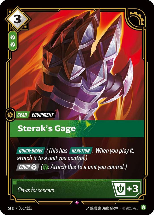 Sterak's Gage 56/221 (Spiritforged)  - Foil