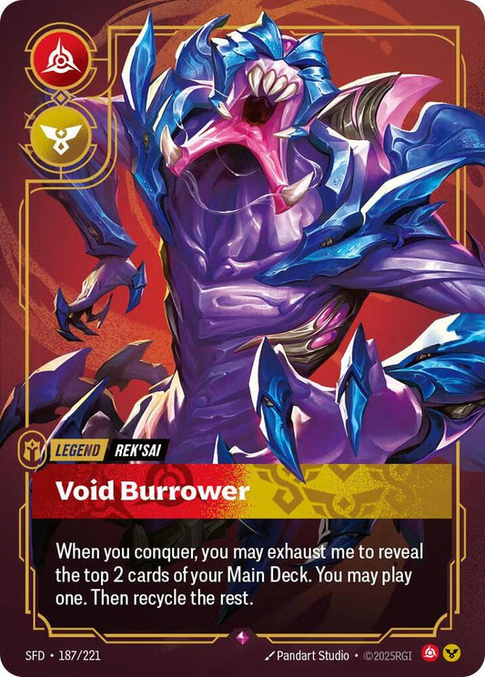 Rek'Sai - Void Burrower 187/221 (Spiritforged)  - Foil