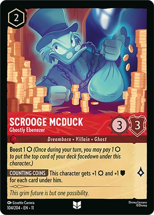 Scrooge McDuck, Ghostly Ebenezer 104/204 (Winterspell) 
