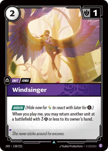 Windsinger 138/221 (Spiritforged)  - Foil