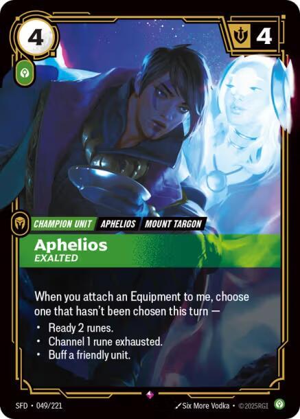 Aphelios - Exalted 49/221 (Spiritforged)  - Foil