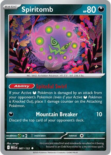 Spiritomb 087/132 (ME01: Mega Evolution)  - Reverse Holofoil