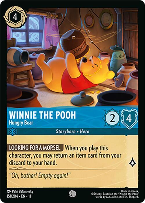 Winnie the Pooh, Hungry Bear 151/204 (Winterspell) 