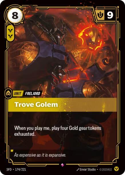 Trove Golem 174/221 (Spiritforged)  - Foil